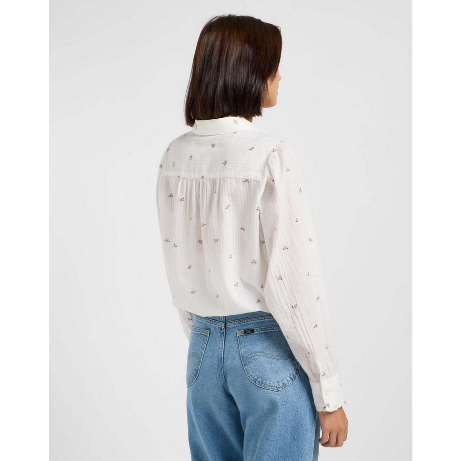 Lee Shirred Blouse Manches Longues  