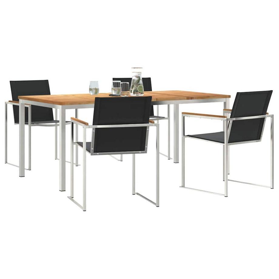 VidaXL Mobilier de jardin teck massif  