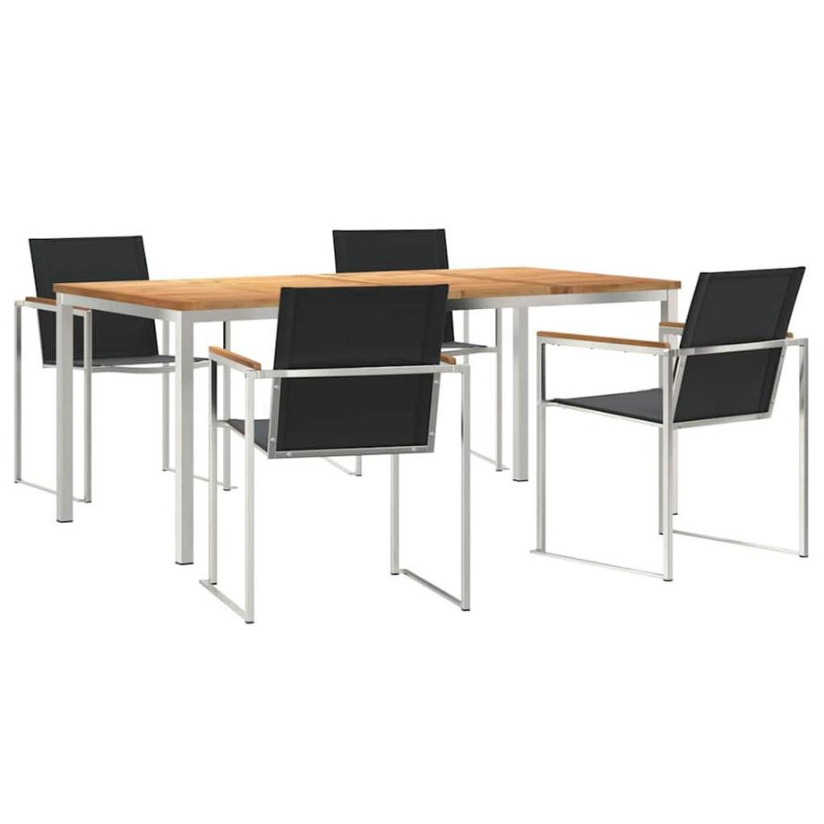 VidaXL Mobilier de jardin teck massif  