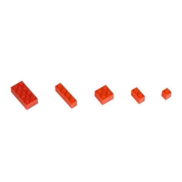 Q-BRICKS  Bausteine Unicolor Reinorange 