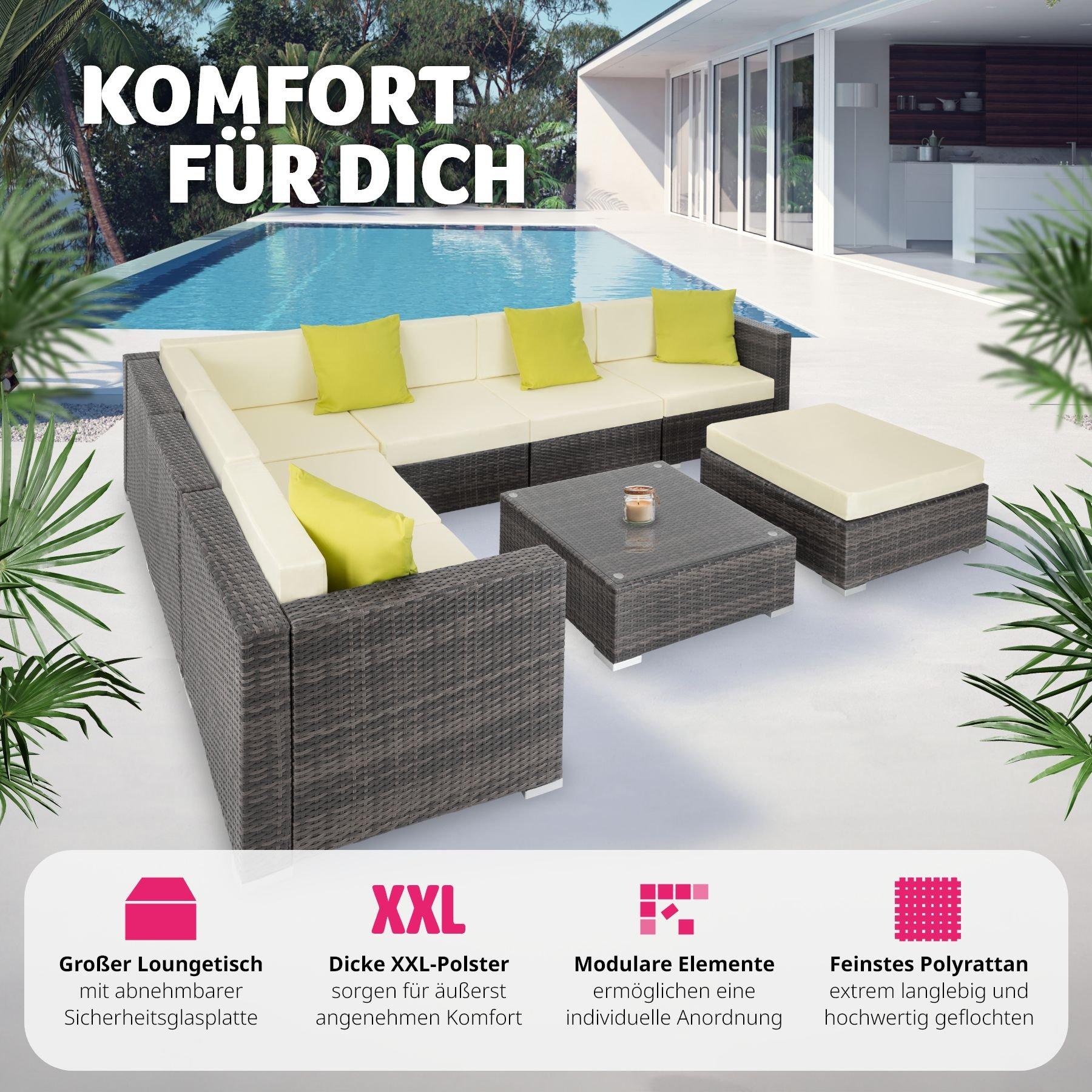 Tectake Rattan Loungeset Marbella  