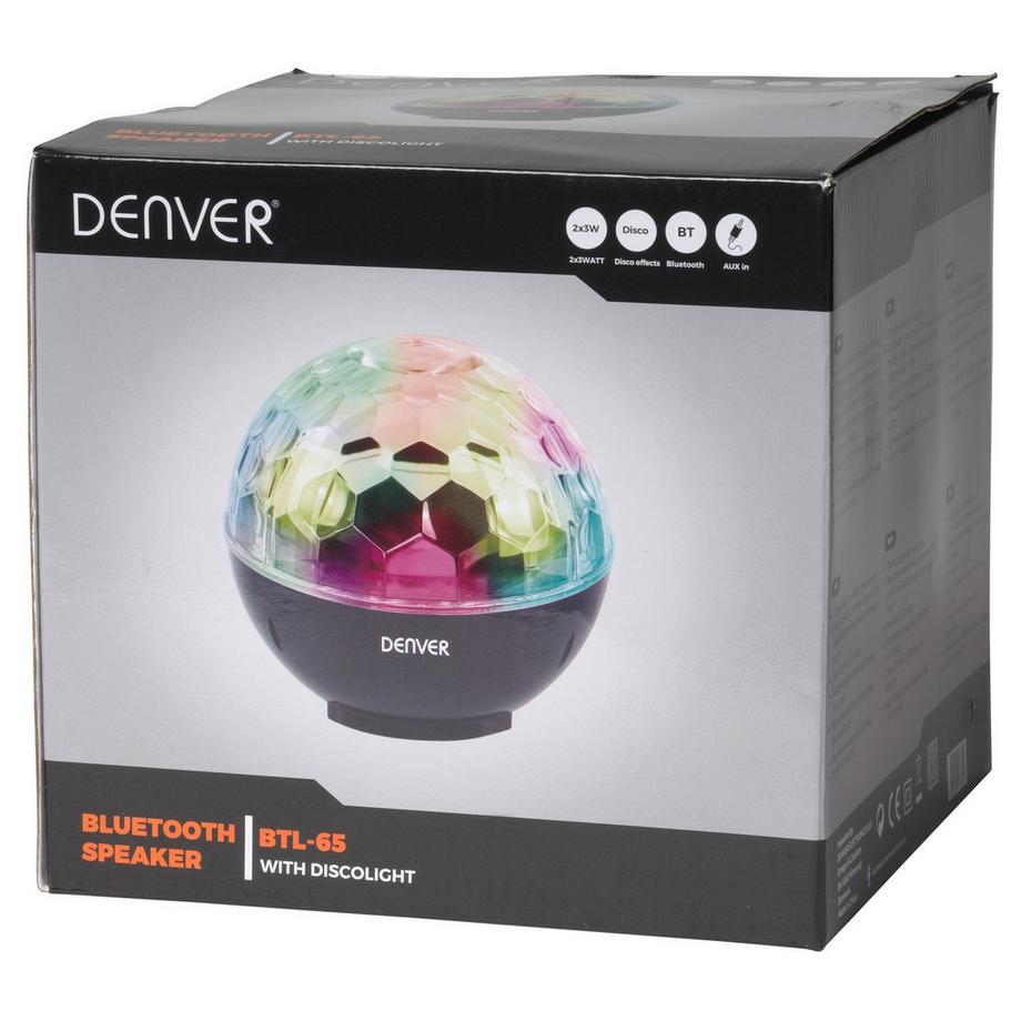 DENVER  Altoparlante Bluetooth con luce 