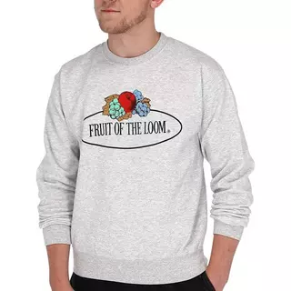 Fruit of the Loom Sweatshirt Vintage Big Logo Setin  Gris