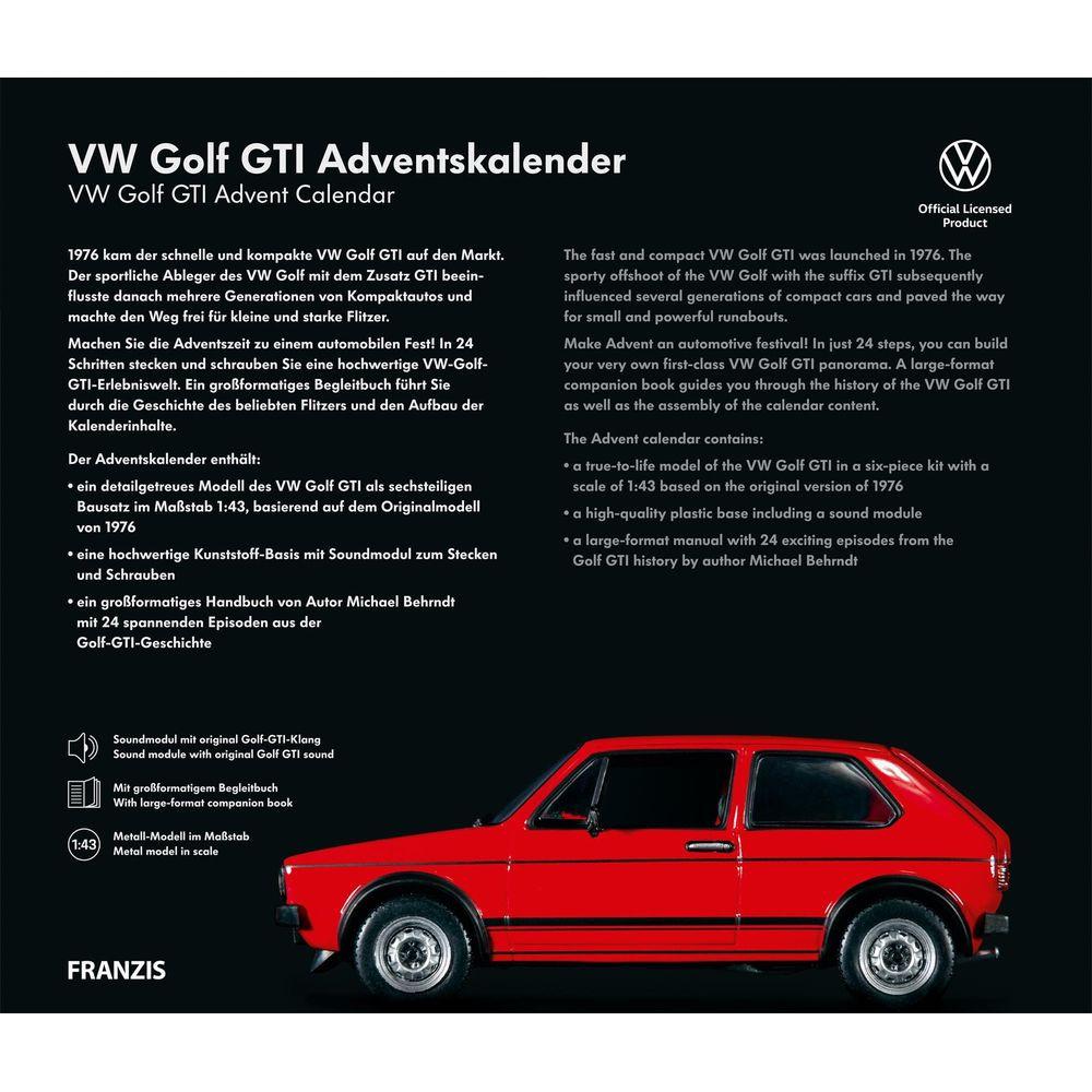 FRANZIS  Modellfahrzeug Adventskalender VW Golf GTI 