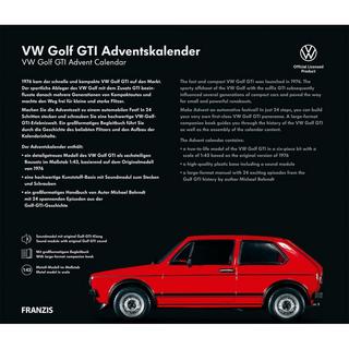 FRANZIS  Modellfahrzeug Adventskalender VW Golf GTI 