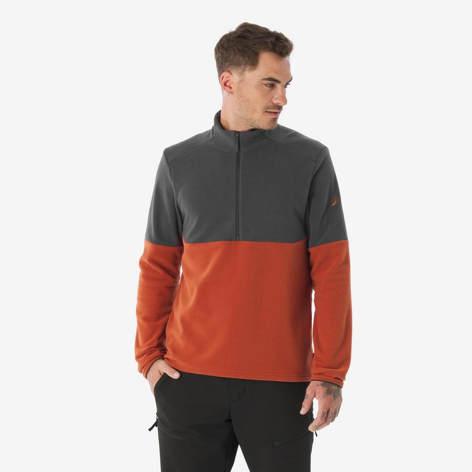 Pull polaire homme 1/2 zip randonnée
