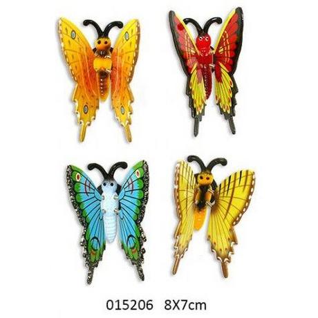 Roost  Magnet Schmetterling 8x7x7cm assortiert 