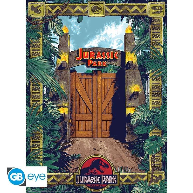 GB Eye Poster - Pack de 2 - Jurassic Park - Set 2 Chibi Poster - "Porte" et "Dinosaures".  