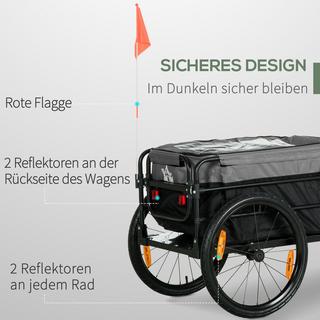 HOMCOM  Remorque à vélo 