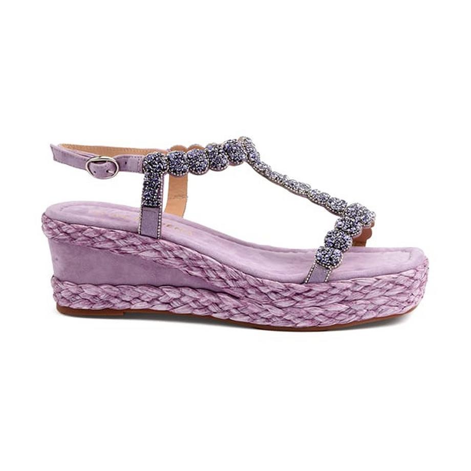 Alma En Pena AP1006 Sandales Compensées Ornées  