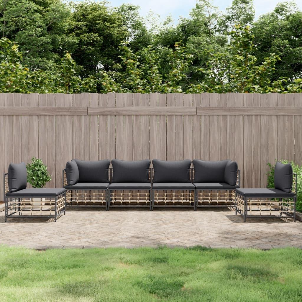 VidaXL Garten lounge set poly-rattan  