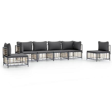 VidaXL Garten lounge set poly-rattan  