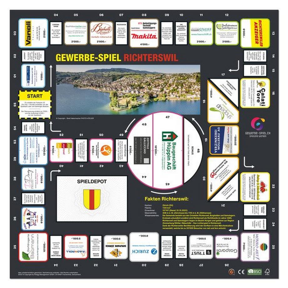 GEWERBE-SPIEL  Brettspiel RICHTERSWIL ZH (Deutsch) 