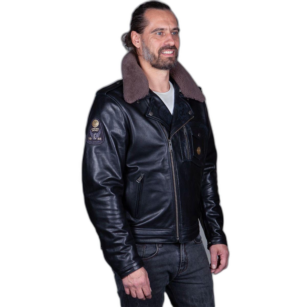 Helstons Perco Motorrad Lederjacke  