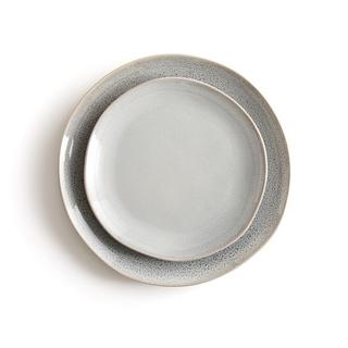 La Redoute Intérieurs Lot de 4 assiettes plates grès  