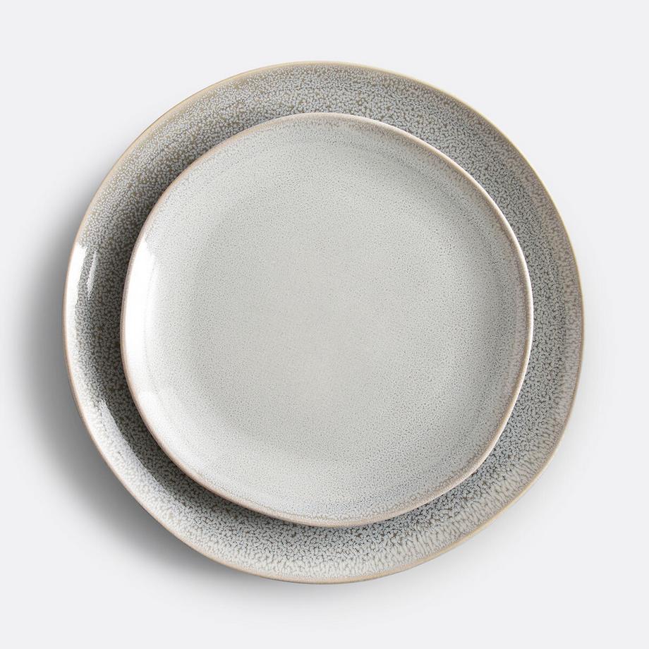 La Redoute Intérieurs Lot de 4 assiettes plates grès  