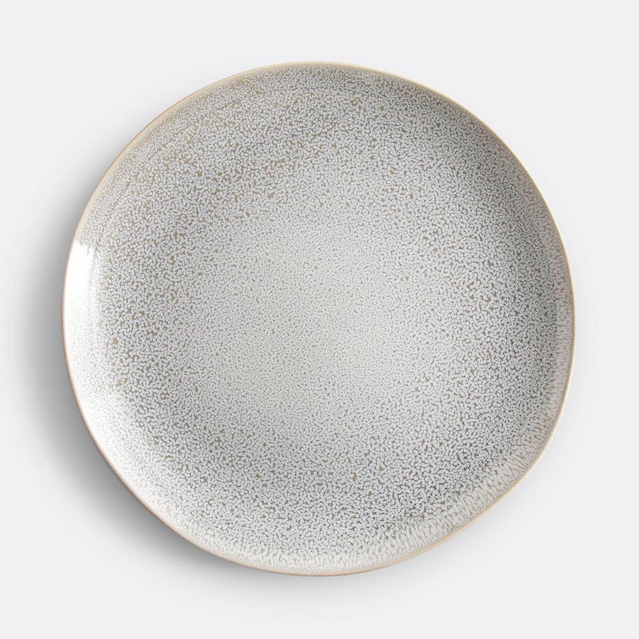 Lot de 4 assiettes plates grès