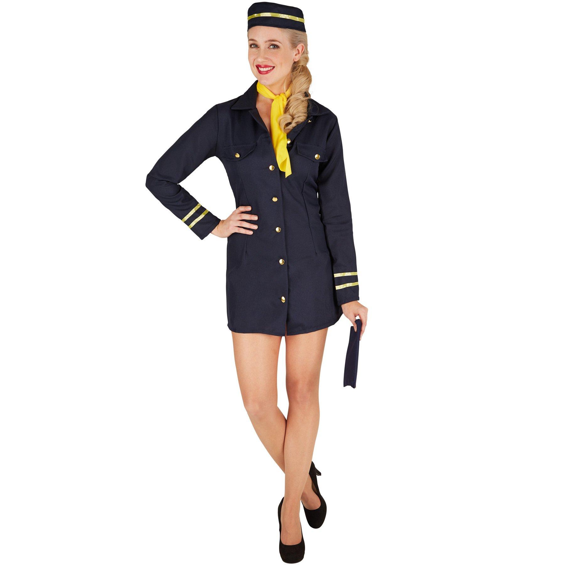 Tectake  Frauenkostüm Stewardess 