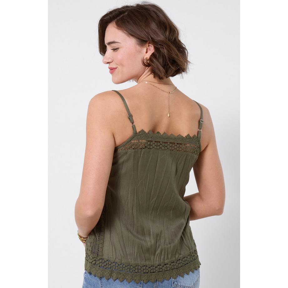 Joe Browns Cami Estivo Decorato con Pizzo e Spalline Regolabili  