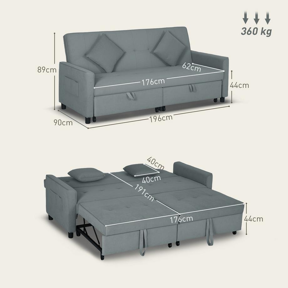HOMCOM Schlafsofa  