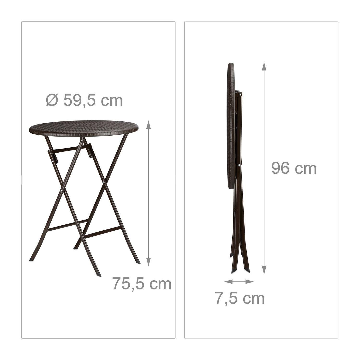 Northix Set di mobili da giardino BASTIAN in 3 parti  