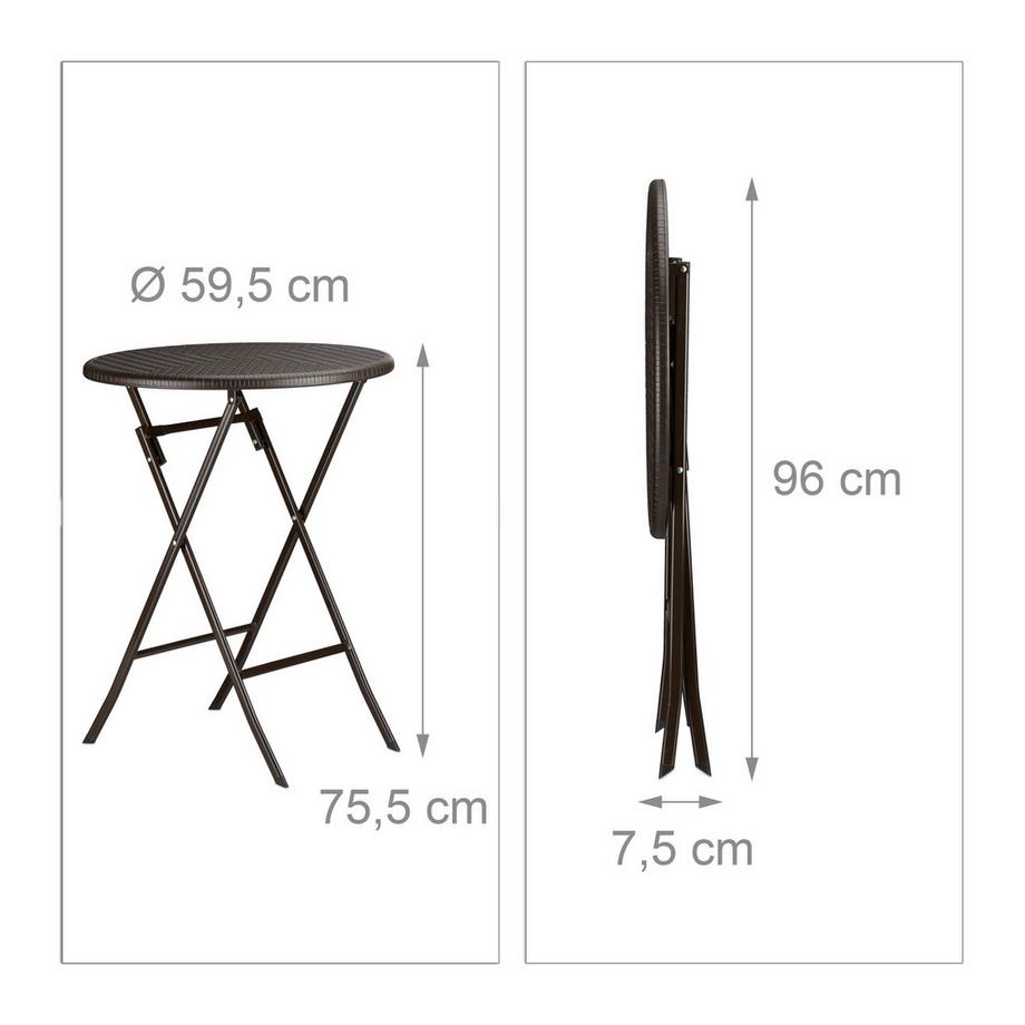 Northix Gartenmöbel-Set BASTIAN 3-teilig  