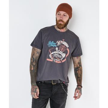 Ölgewaschener Motorradmotor T-Shirt