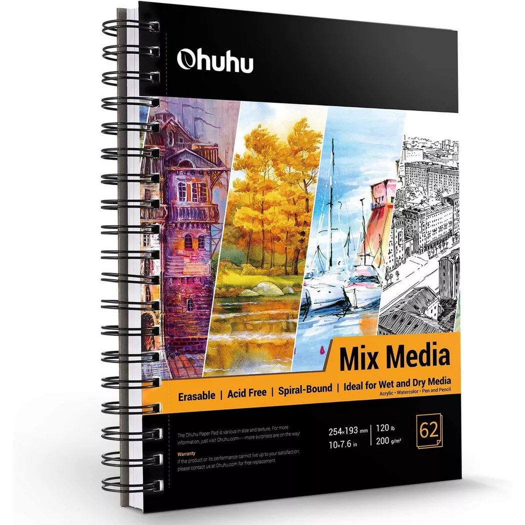 Ohuhu - Kunst-Skizzebuch 124 Seiten, One Size, Schwarz