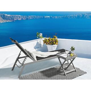 Beliani Sonnenliege aus Stahl Modern NOLI  