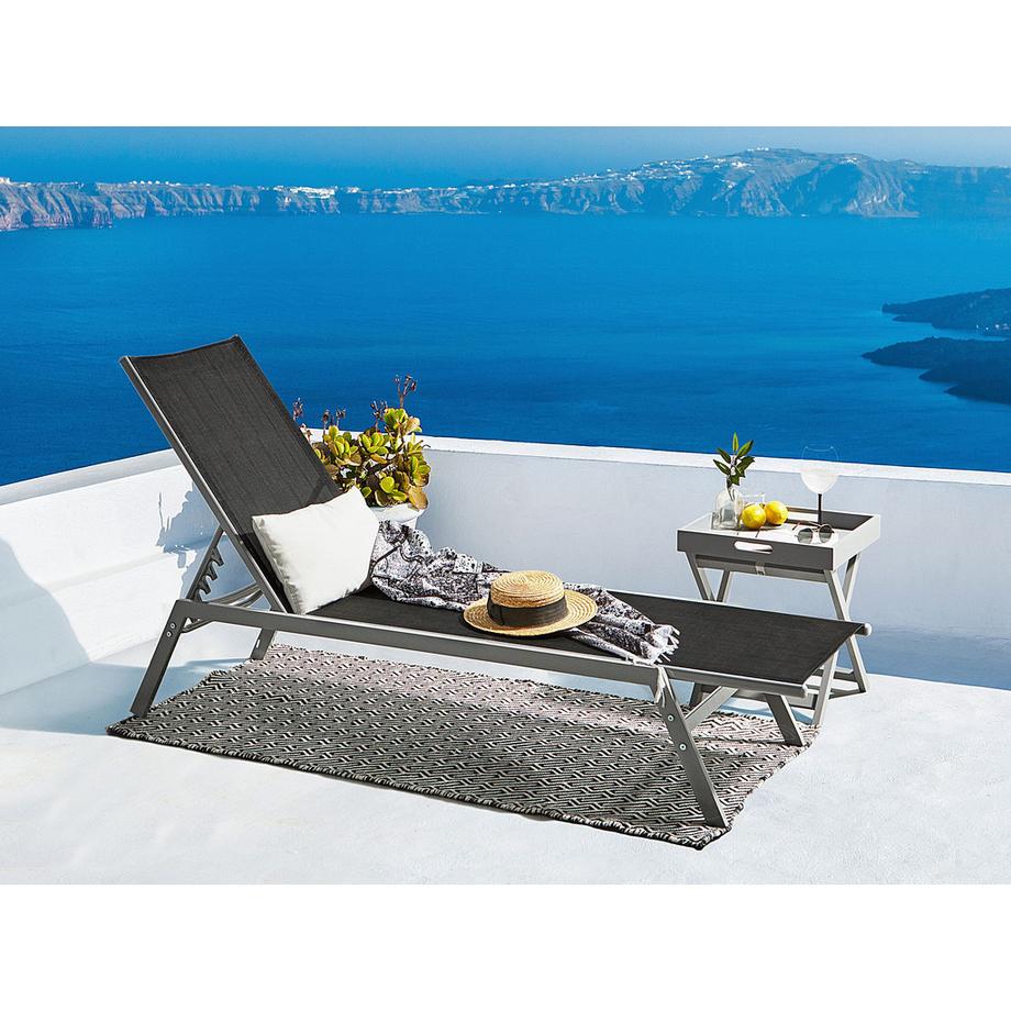 Beliani Sonnenliege aus Stahl  NOLI  