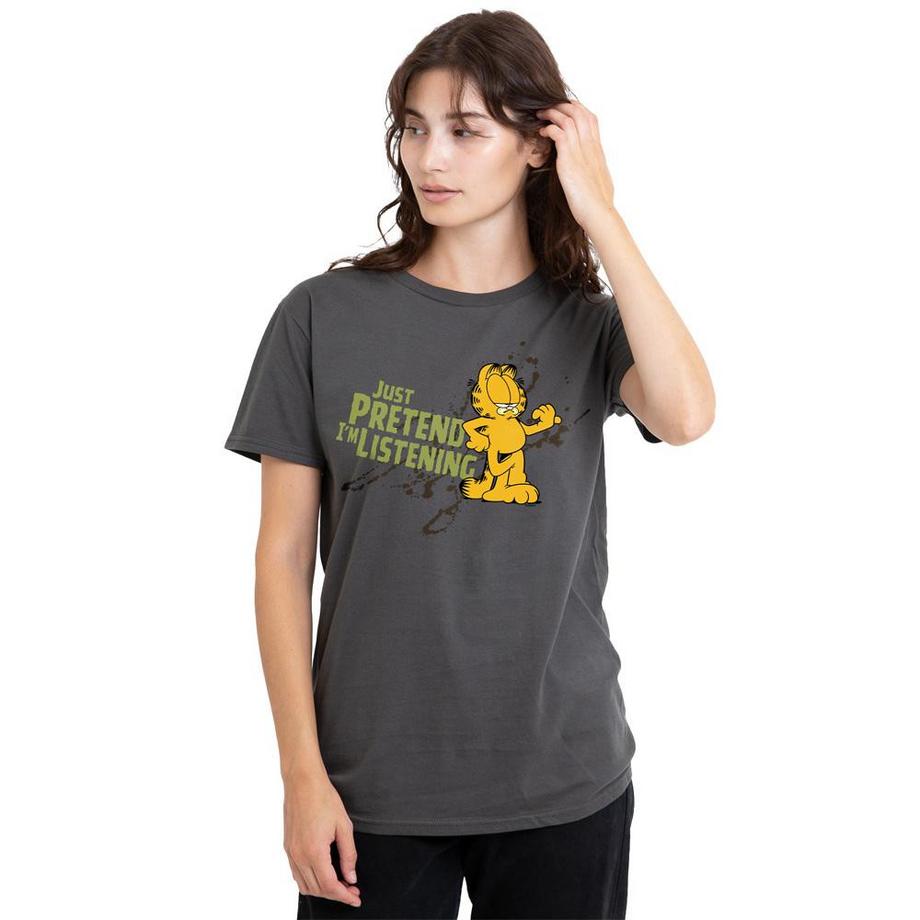 Garfield  T-ShirtJust Pretend I'm Listening 