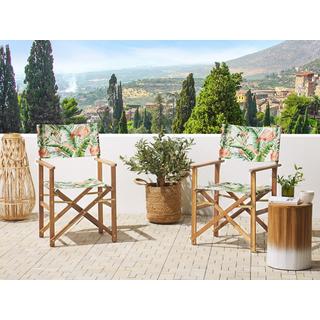 Beliani Lot de 2 chaises de jardin en Polyester Moderne CINE  