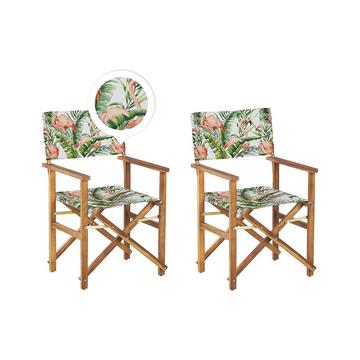 Set di 2 sedie da giardino en Tessuto Moderno CINE