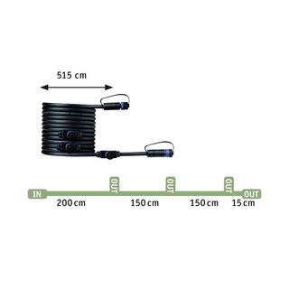Paulmann Plug & Shine Kabel 5m 4 Ausgänge IP68  