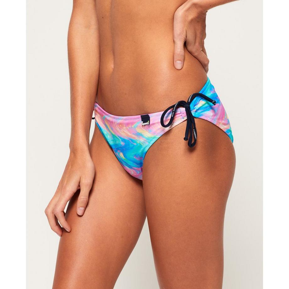 Superdry Bas de Bikini Irisé avec Liens à Nouer  