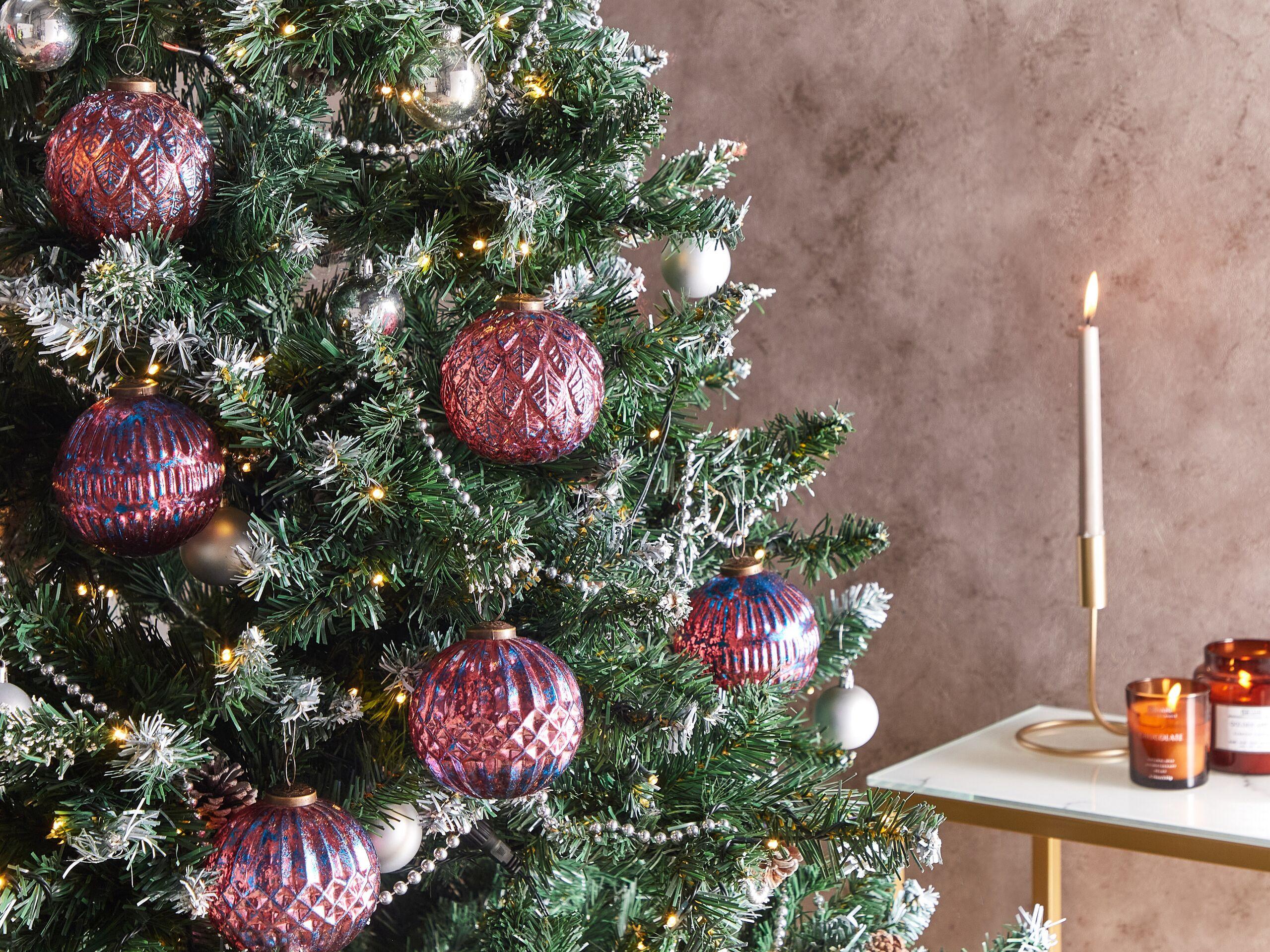 Beliani  Boules de Noël en Verre Traditionnel ASTRAL 