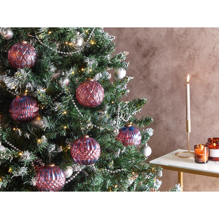 Beliani  Weihnachtskugel 6er Set aus Glas Klassisch ASTRAL 