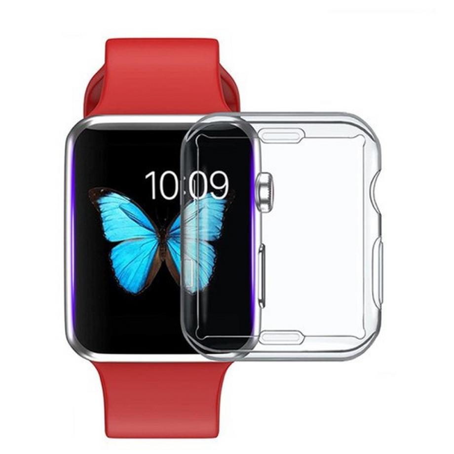 Cover-Discount  Apple Watch 45mm - Gummi Schutz Case Transparent 