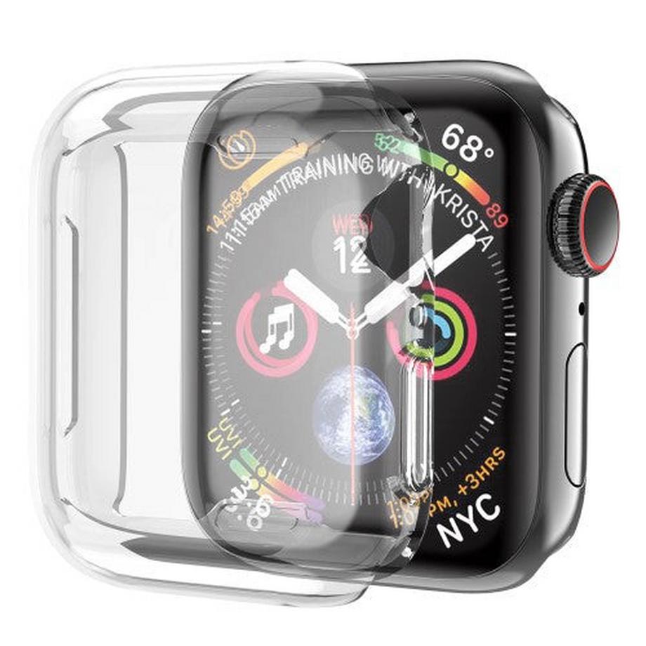 Cover-Discount  Apple Watch 45mm - Gummi Schutz Case Transparent 