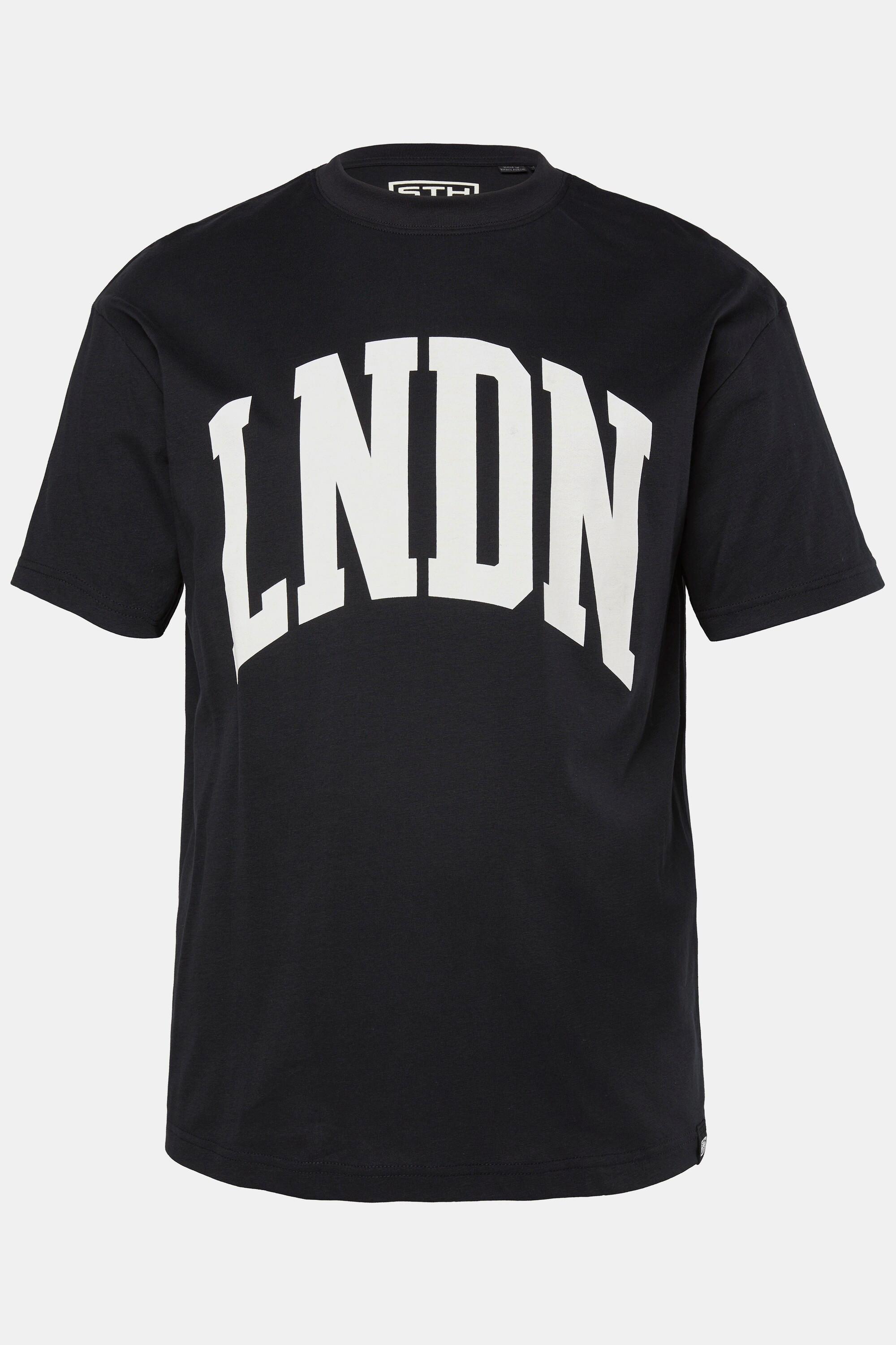 Sthuge Oversized Halbarm T-Shirt mit Brustprint  