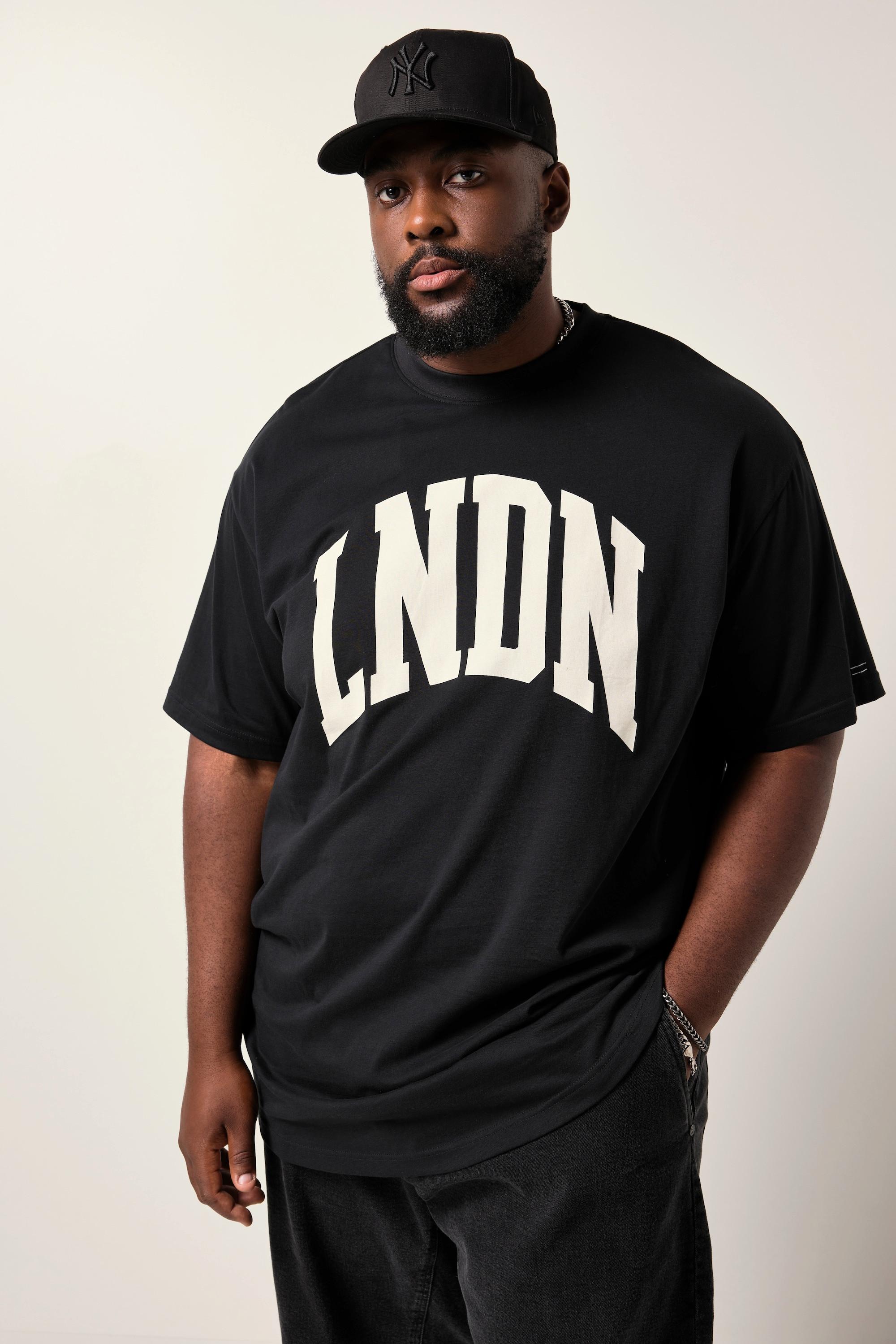 Sthuge Oversized Halbarm T-Shirt mit Brustprint  