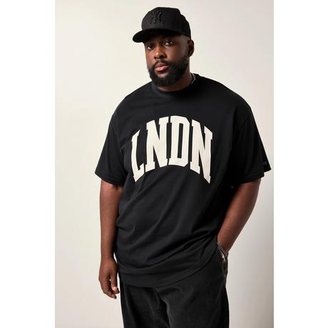 Sthuge Oversized Halbarm T-Shirt mit Brustprint  