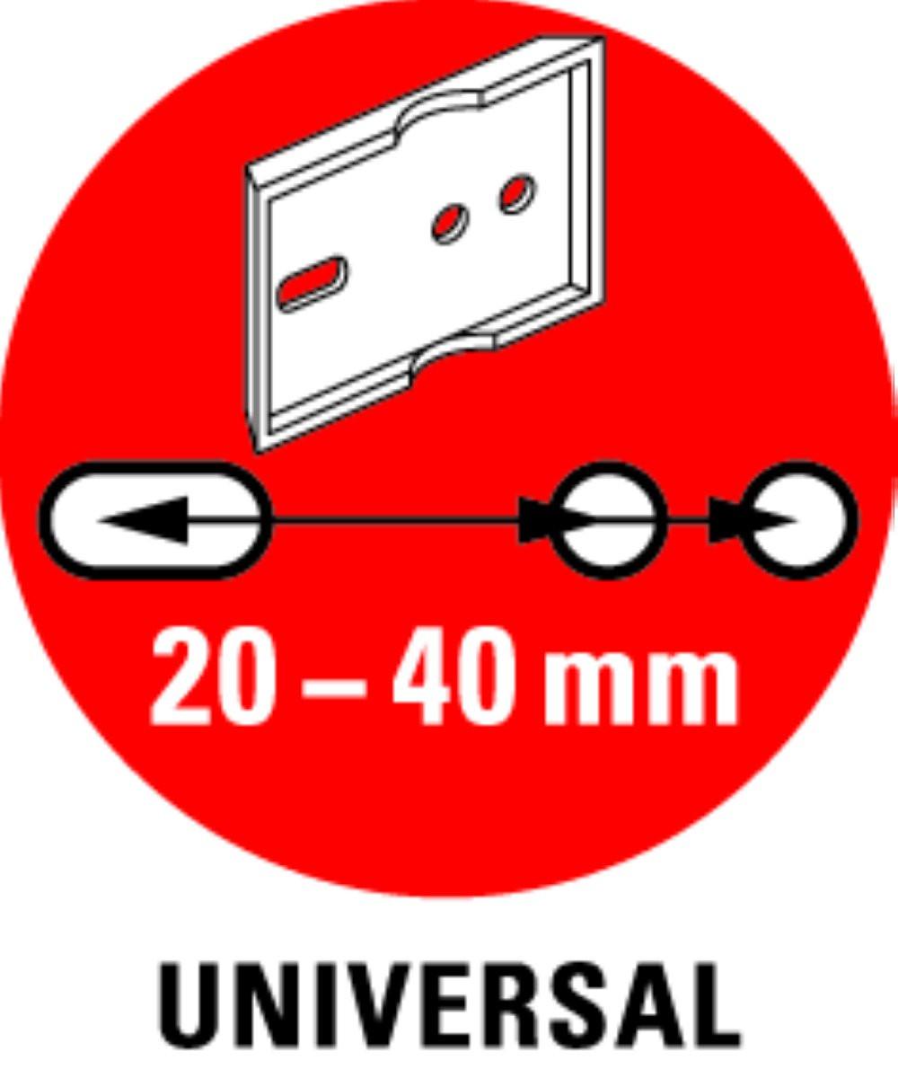 diaqua Glashalter einfach Biasca verchromt  