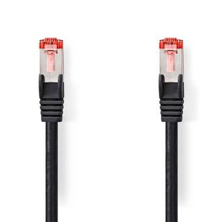 Nedis  Câble réseau CAT6 | RJ45 mâle | RJ45 mâle | S/FTP | 0.50 m | Rond | LSZH | Noir | Label 