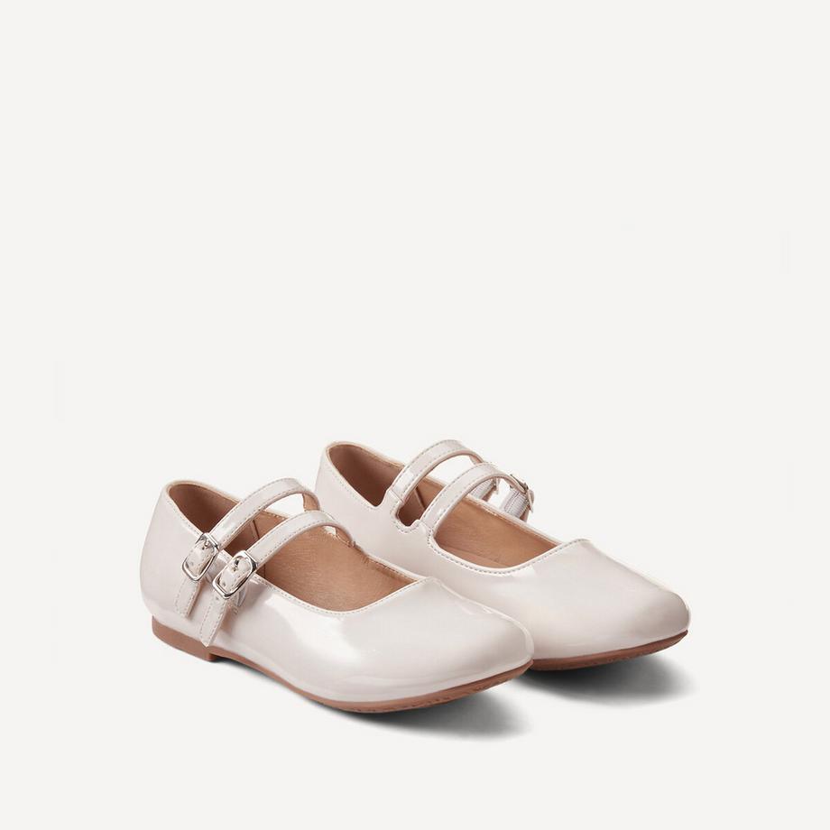 Ballerines babies vernies à double bride