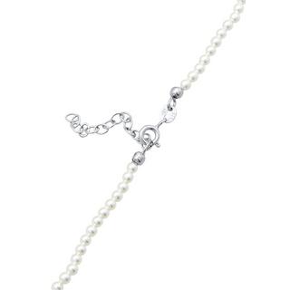 Elli  Halskette Choker Muschelkernperlen 925 Silber 