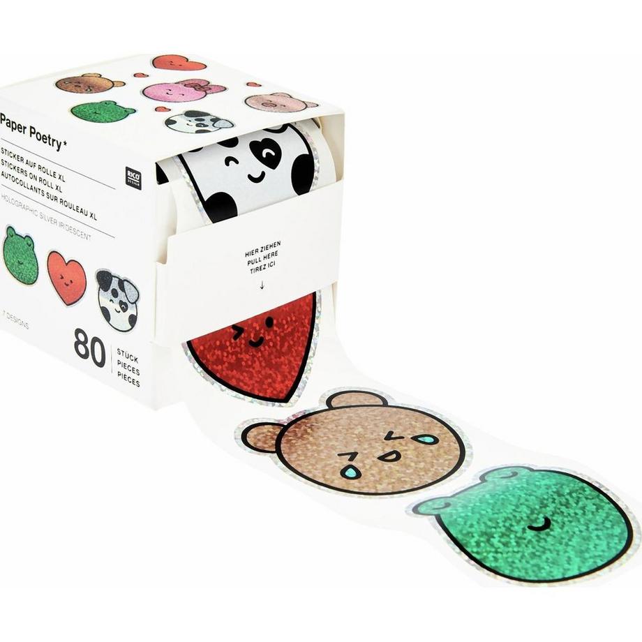 RICO-Design Sticker auf Rolle Chingu Tiere  