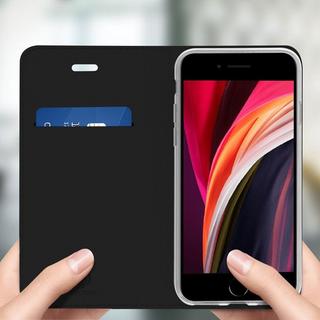 DuxDucis  Klapphülle iPhone 7/8/SE 2020 Schwarz 