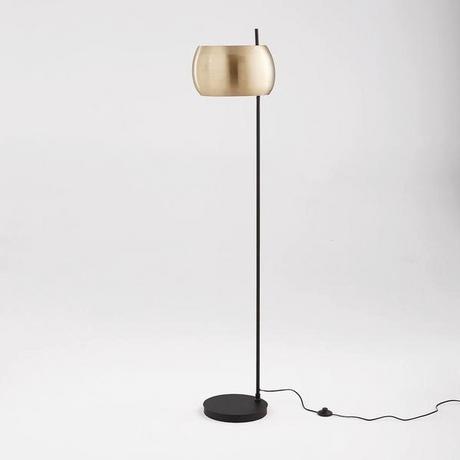 La Redoute Intérieurs Lampadaire métal noir et laiton  