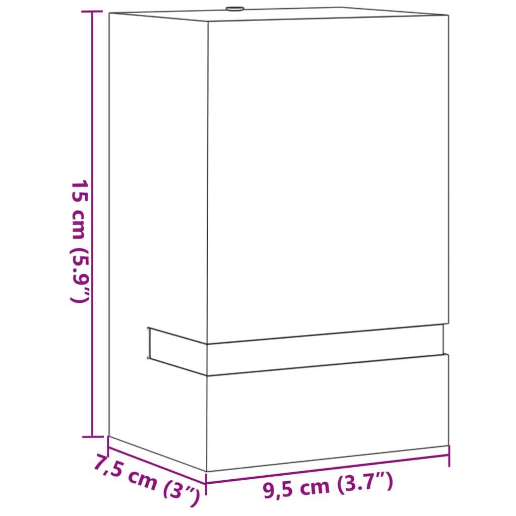 VidaXL Applique murale d'extérieur acier inoxydable  